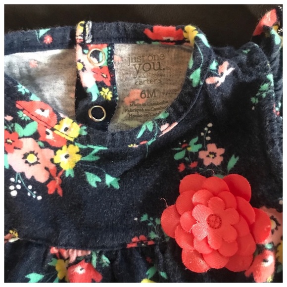 Carters floral bubble romper - Picture 2 of 3